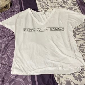 Kappa kappa gamma KKG white tee